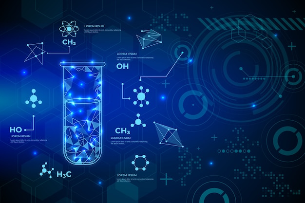 Futurystyczny laboratorium naukowe koncepcja backround