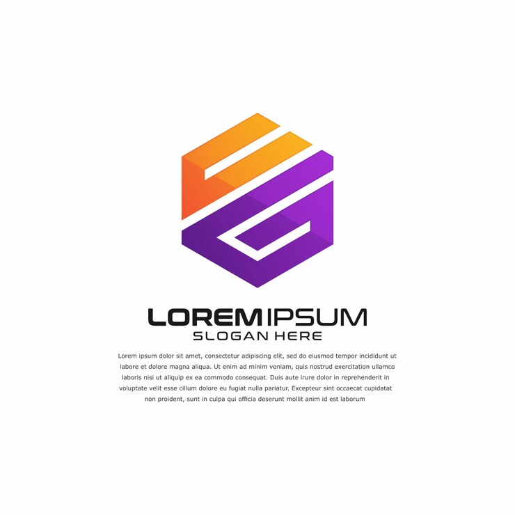 Bezpłatny plik Wektor geometri logo ikona colorfuel