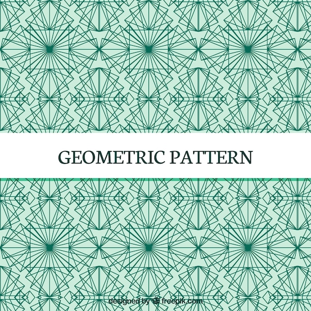 Bezpłatny wektor geometryczny wzór ozdobny