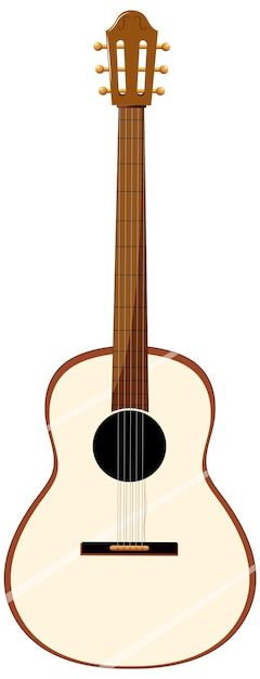 Gitara Akustyczna Na Białym Tle