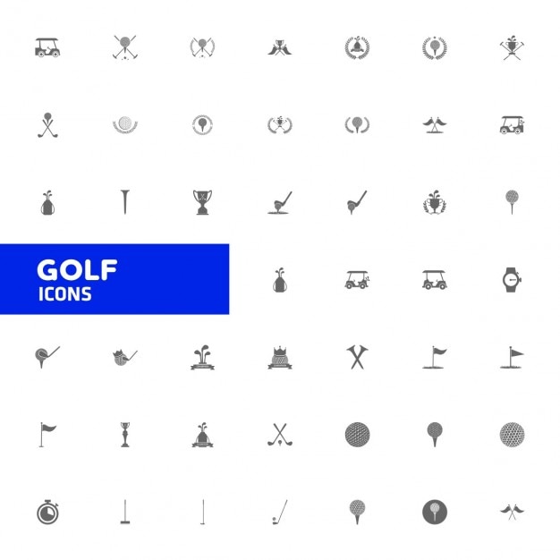 Golf Duży zbiór ikon
