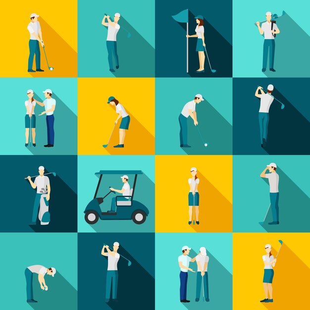 Golf People Flat