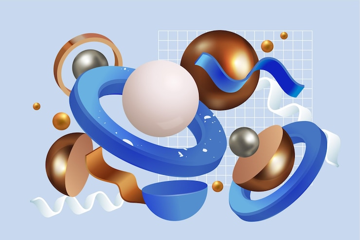 Bezpłatny plik Wektor gradient 3d tła geometrycznego