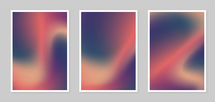 Bezpłatny plik Wektor gradient abstrakcyjne rozmyte okładki