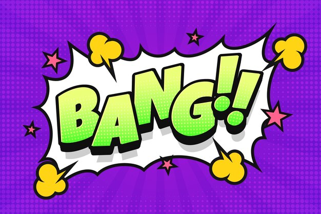 Gradient cartoon bang tło