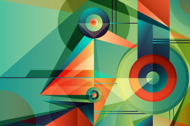 Gradient geometrycznego tła