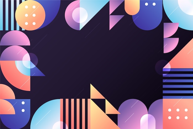 Gradient geometrycznego tła