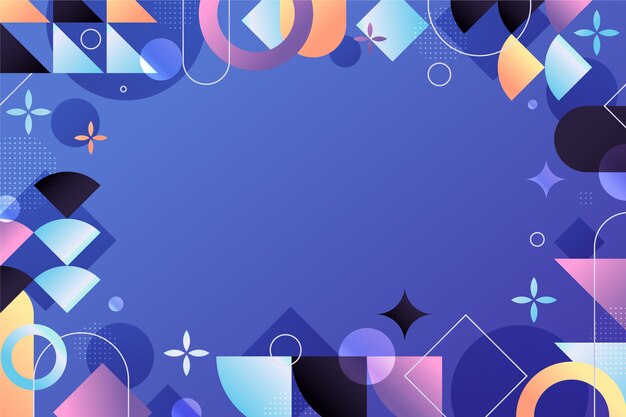 Gradient geometrycznego tła
