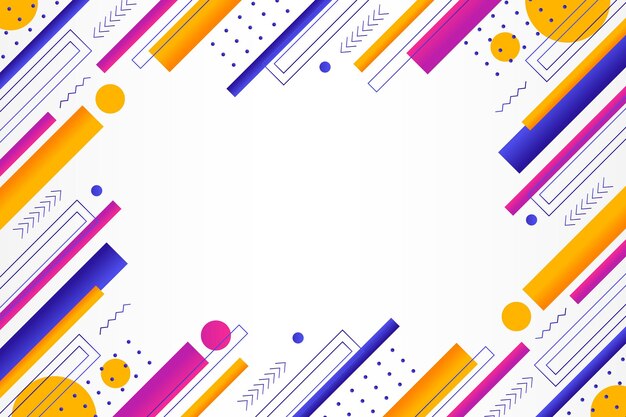 Gradient geometrycznych kształtów tła