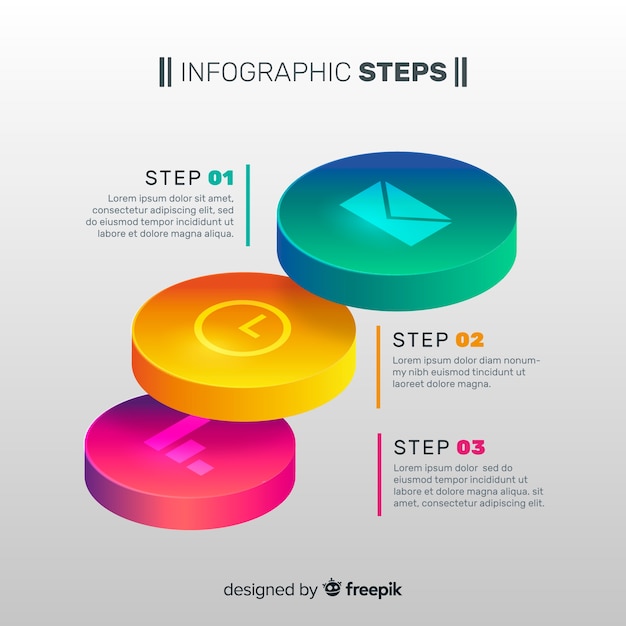 Gradient Infographic Kroki