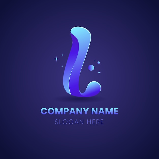 Gradient L Logo Szablon