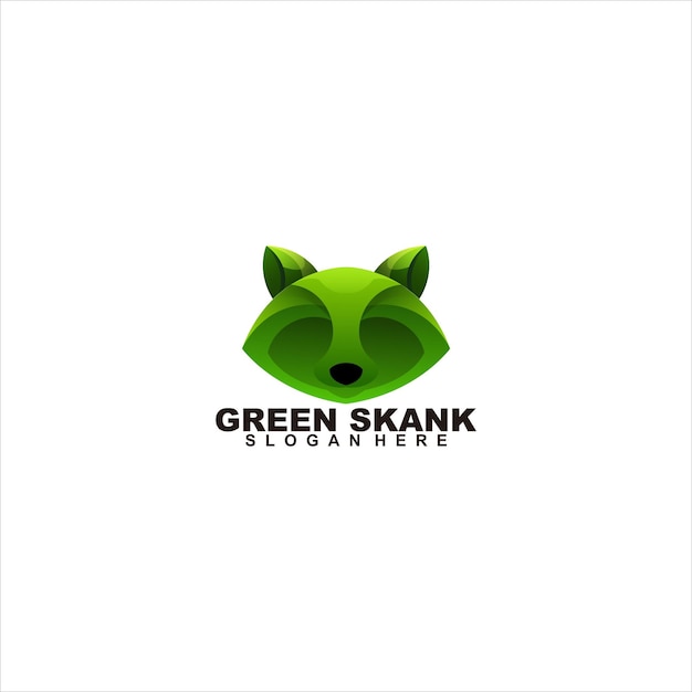 Gradient Logo Głowy Skank