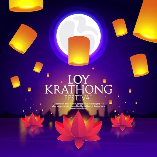 Gradient Loy Krathong