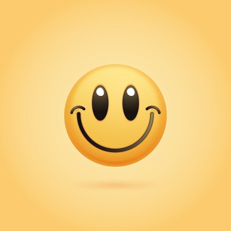 Bezpłatny plik Wektor gradient retro emoji z uśmiechem
