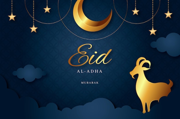 Gradientowa Ilustracja Uroczystości Eid Al-adha