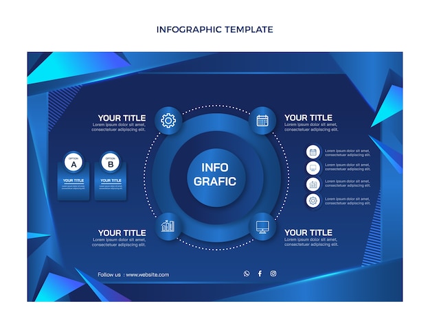 Bezpłatny wektor gradientowa infografika o wypożyczeniu samochodu