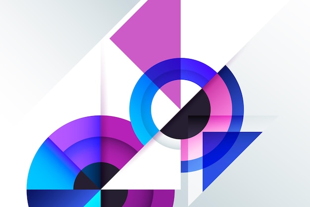 Gradientowa tapeta geometryczna