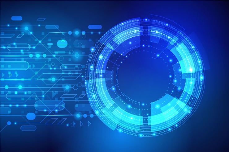 Bezpłatny plik Wektor gradientowe cyber futurystyczne tło