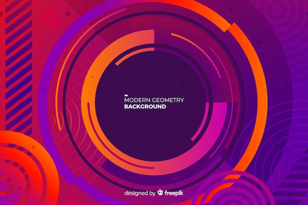 Gradientowe kształty geometryczne tło