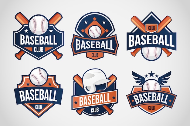 Gradientowe Logo Baseballowe