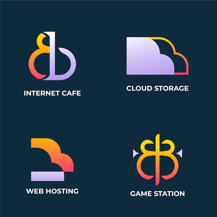 Bezpłatny plik Wektor gradientowe logo bb