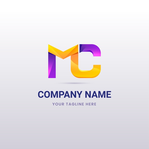 Gradientowe logo mc