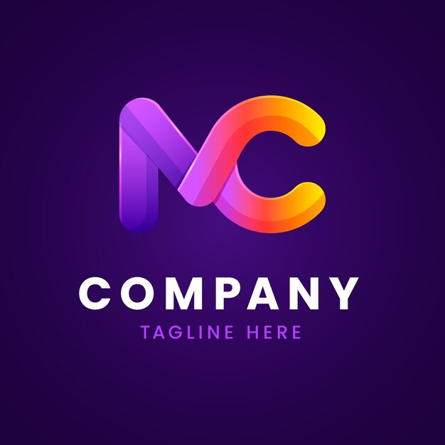 Gradientowe logo mc