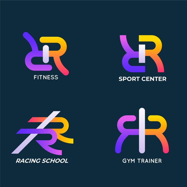 Gradientowe logo rr