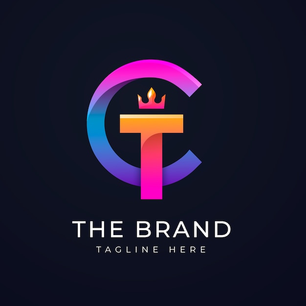 Gradientowe logo tc