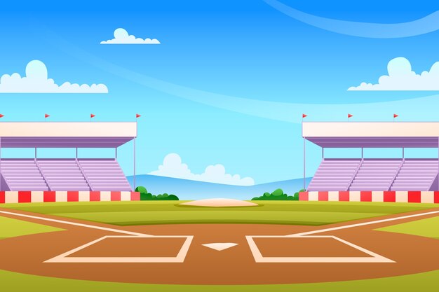 Gradientowe tło baseballowe