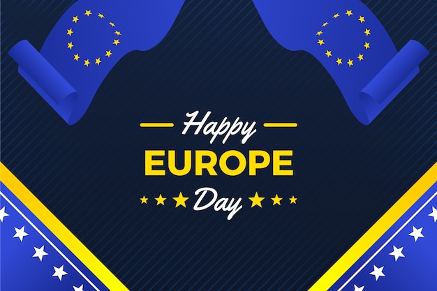 Gradientowe Tło Dnia Europy
