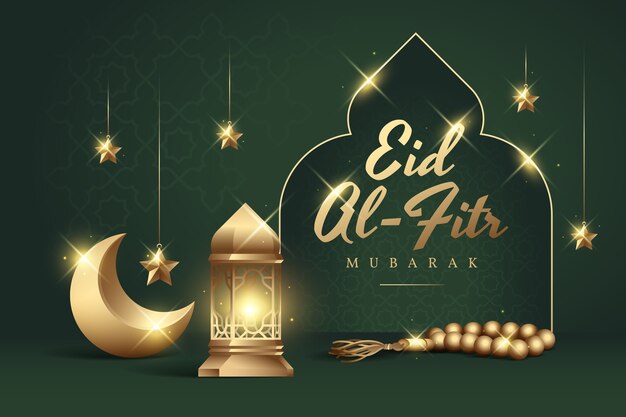 Gradientowe tło eid al-fitr