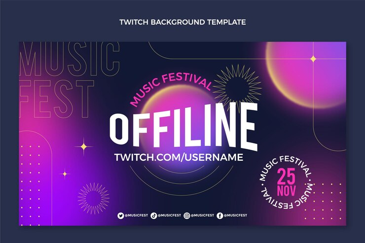 Bezpłatny plik Wektor gradientowe tło festiwalu muzycznego