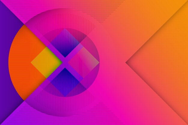 gradientowe tło geometryczne