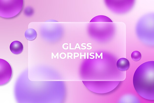 Gradientowe tło morfizmu szklanego