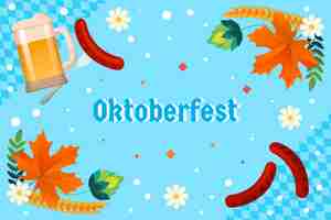 Bezpłatny wektor gradientowe tło na festiwal oktoberfest