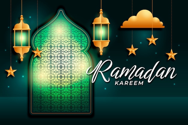 Gradientowe tło ramadanu