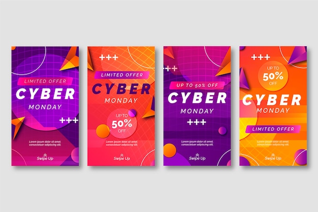 Gradientowy cyber gradient cyberponiedziałkowy zbiór opowiadań na instagramie