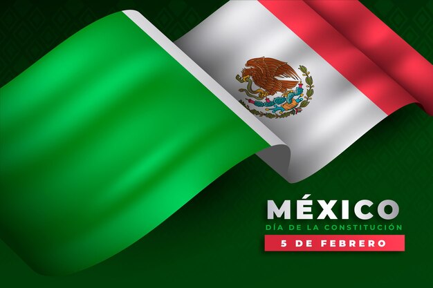Gradientowy dzień konstytucji meksyku