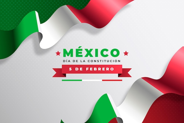 Gradientowy dzień konstytucji meksyku