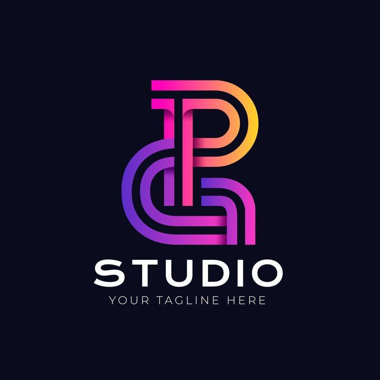 Bezpłatny plik Wektor gradientowy projekt logo monogramu