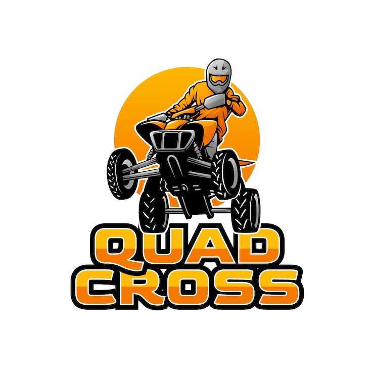 Bezpłatny plik Wektor gradientowy projekt logo quada