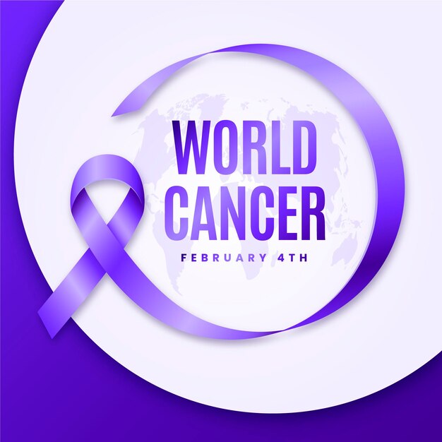 Gradientowy światowy Dzień Walki Z Rakiem