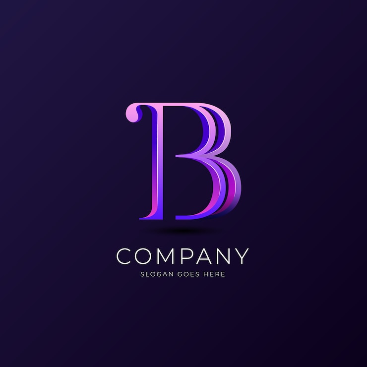 Bezpłatny plik Wektor gradientowy szablon logo bb
