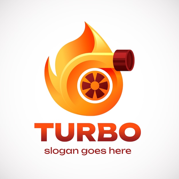 Gradientowy Szablon Logo Turbo