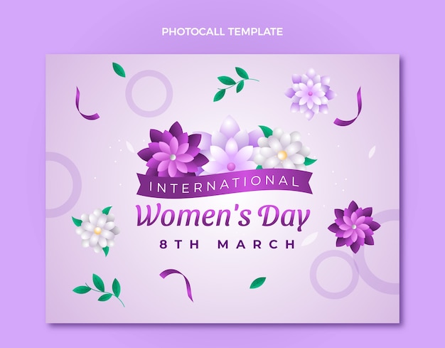 Gradientowy Szablon Międzynarodowego Dnia Kobiet