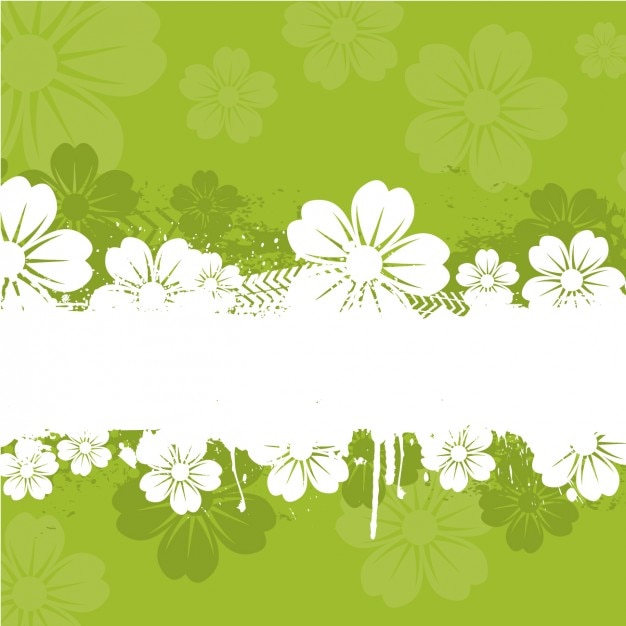 Bezpłatny wektor green floral background