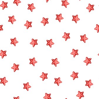 Gwiazda morza wzór na białym tle. szablony rozgwiazdy morskiej do tkanin.