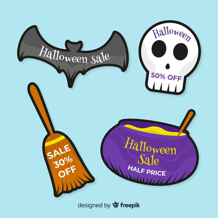 Bezpłatny plik Wektor halloweenowa kolekcja bagde