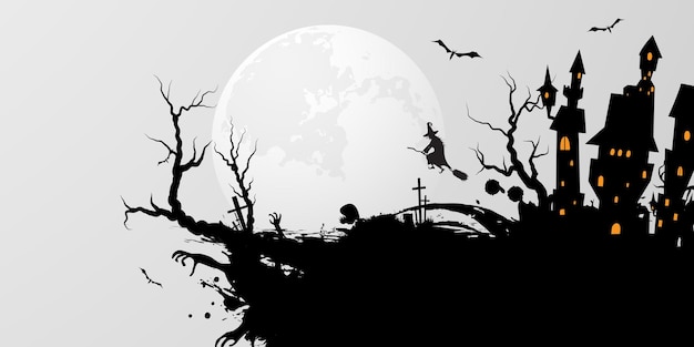 Halloweenowy plakat papierowy. zestaw dyni z kolekcji przerażający i zabawny projekt koncepcyjny karnawału tła